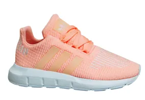 Adidas Originals Swift Run Clear Orange Low Lace Up Trainers - Kids