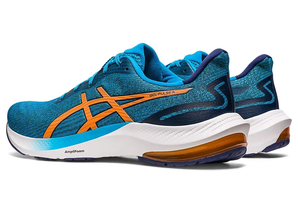 ASICS Men's GEL-PULSE 14 (Island Blue/Sun Peach)