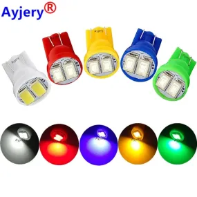 AYJERY Wholesale 2000X T10 W5W 5630 2 SMD 194 168 2 Led Auto Instrument Lamps Car License Plate Lamps Interior Light Bulbs 12V