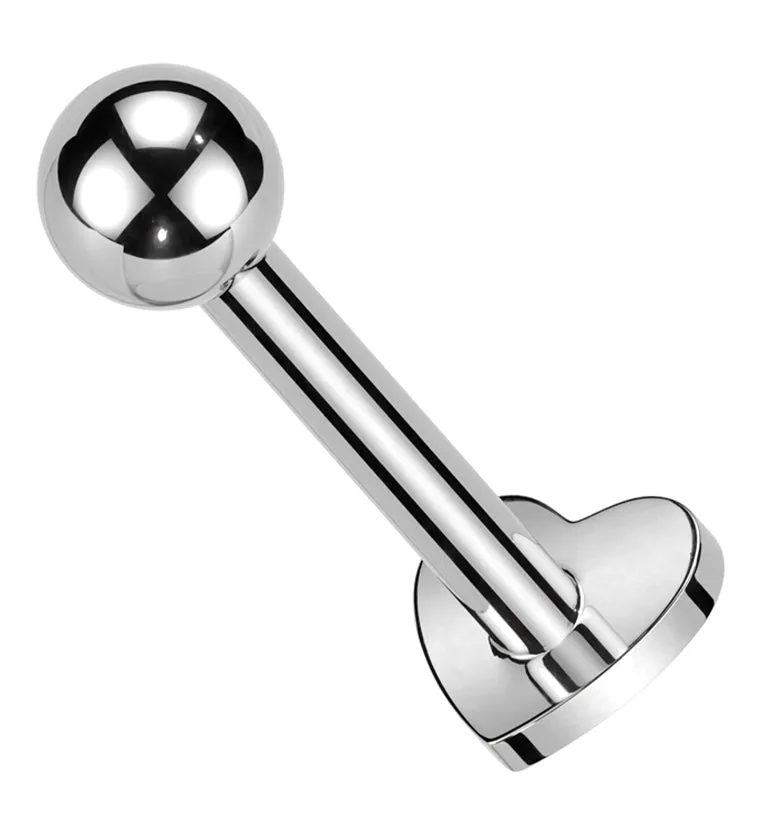 Ball Heart End Internally Threaded Titanium Labret