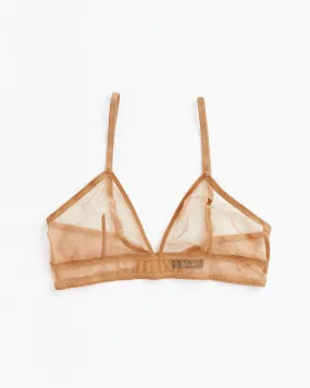 Bare Minimal Soft Triangle Bra in Caramel