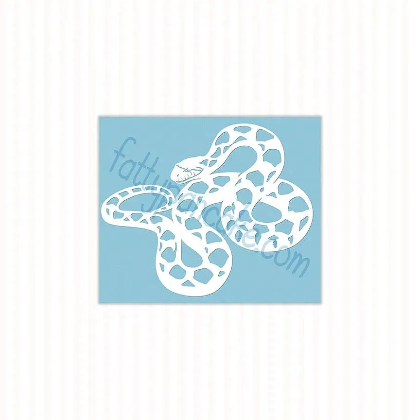 Bull Snake Decal, Waterproof Vinyl Decal, Cute Snake Reptile Gift