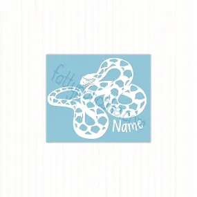 Bull Snake Decal, Waterproof Vinyl Decal, Cute Snake Reptile Gift