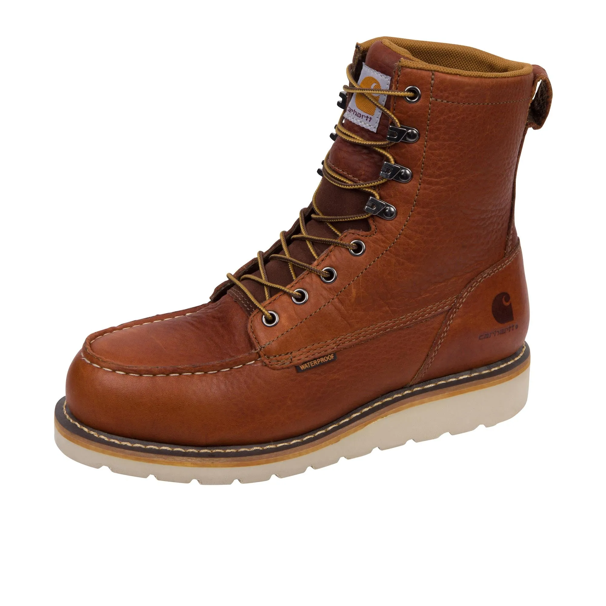 Carhartt 8 Inch Moc Steel Toe Red Brown