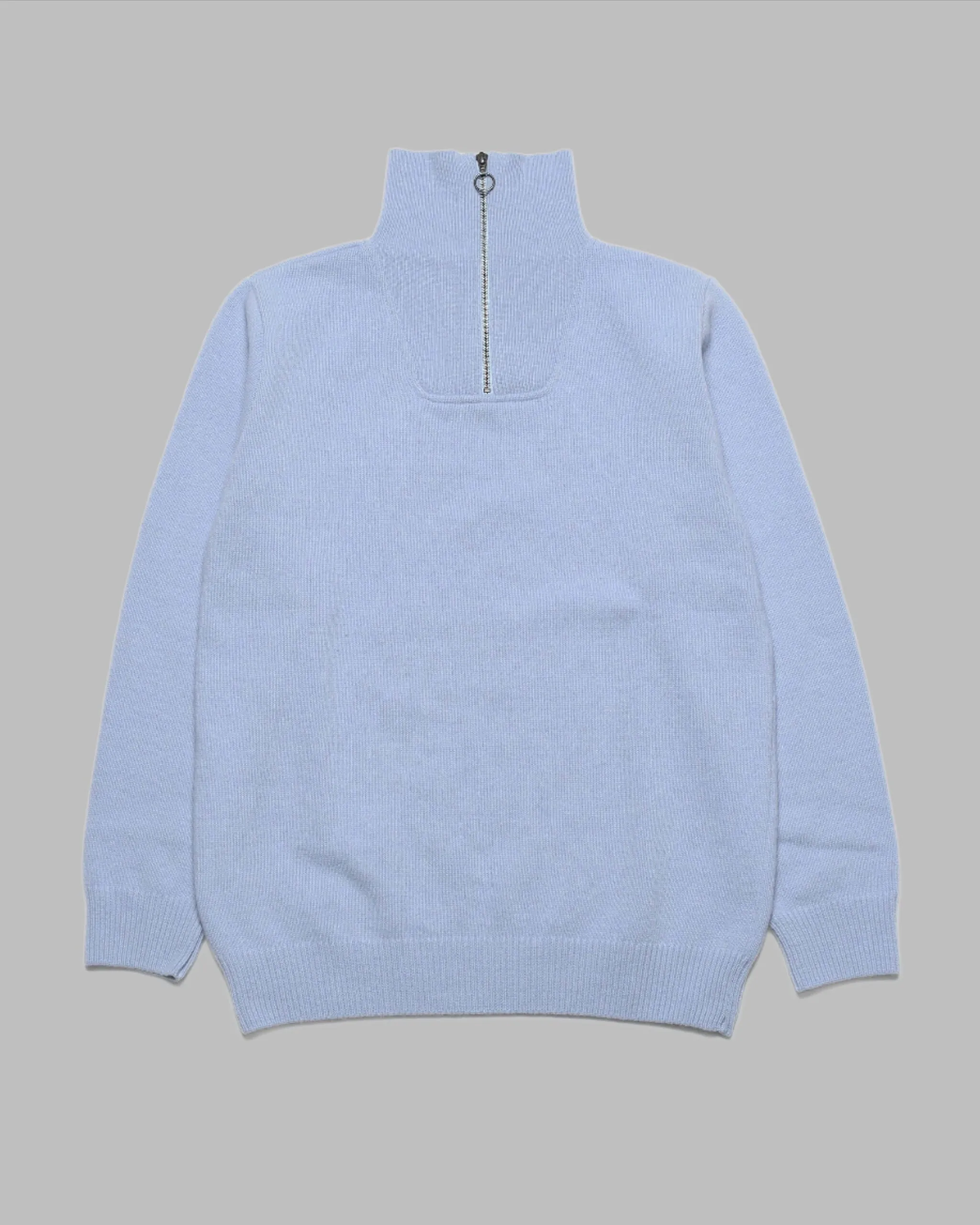 Far Afield BOKO Funnel Neck Knit Silver Blue