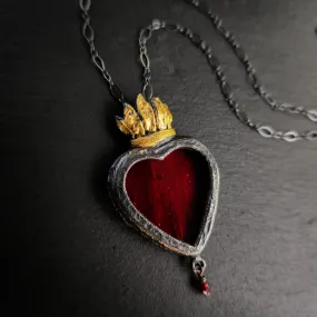 fiamma d'oro - sacred heart amulet