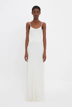 Floor-Length Cami Dress In Ivory