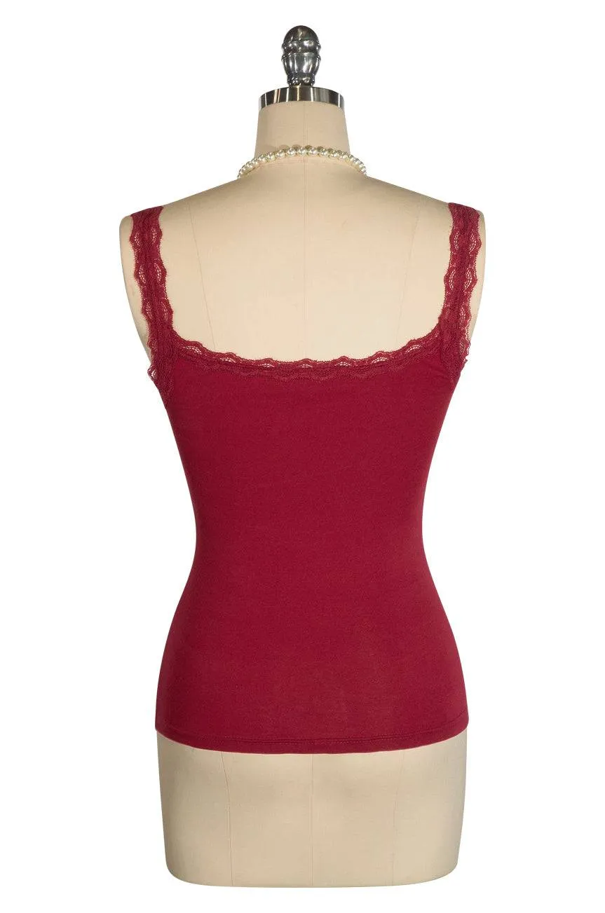 Follies D'Amour Singlet (Burgundy)