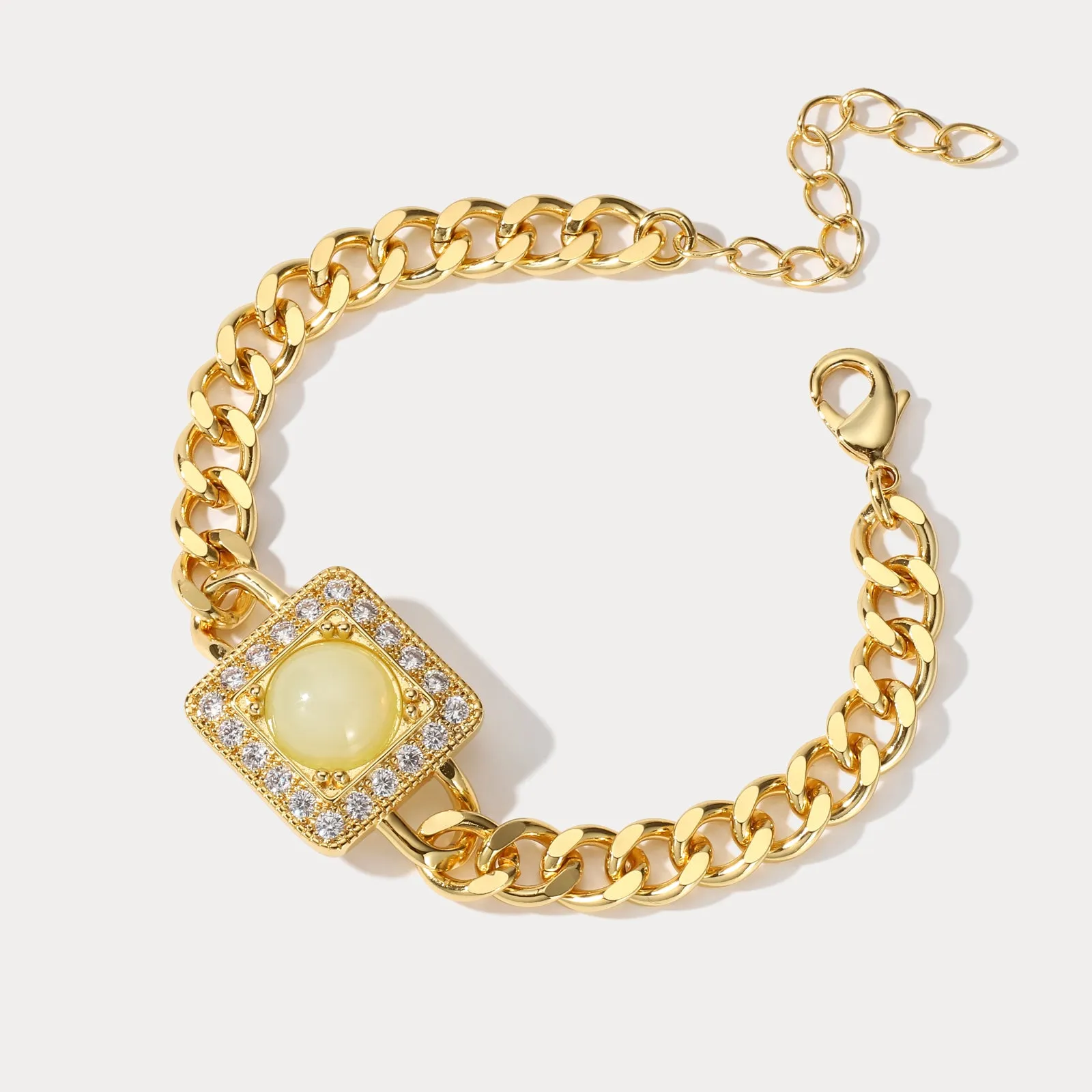 Gemstone Chain Bracelet