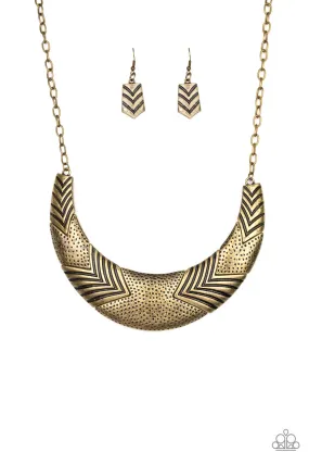 Geographic Goddess Brass-Necklace