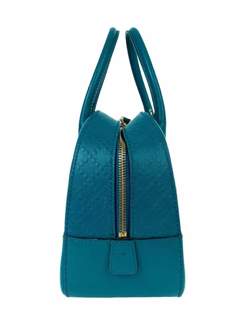 Gucci Bright Diamante Textured Top Handle w/ Crossbody Strap