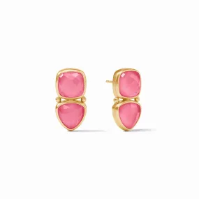 Julie Vos Aquitaine Midi Earring, Peony Pink