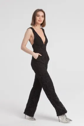 Karina Grimaldi - Ivan Lace Jumpsuit - Black