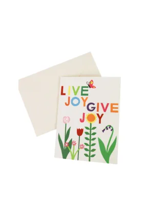 Live Joy Give Joy Cat Card   Sticker