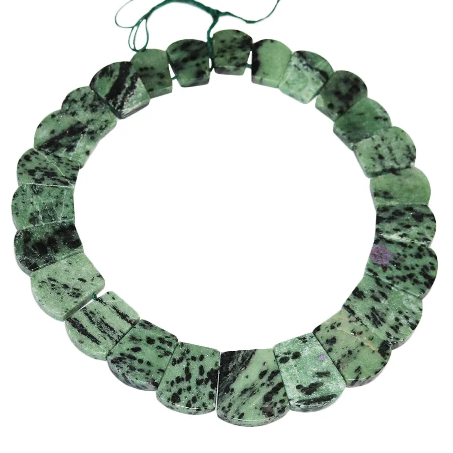 MATTE Zoisite 12x16-18x26mm Tab Collar