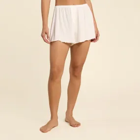 Mini Rib Cheeky Shorts | Pearl