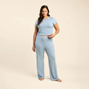 Mini Rib Pajama Set | Mist