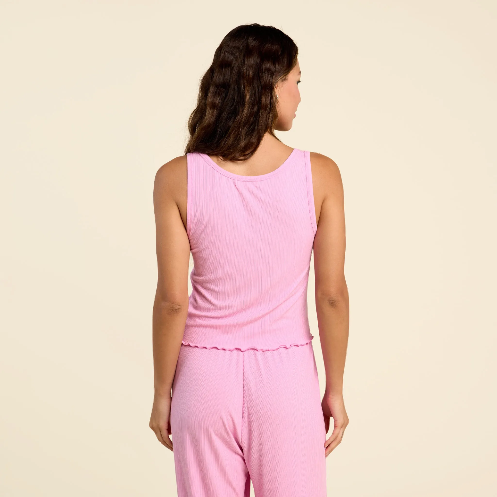 Mini Rib Tank | Bubblegum Pink