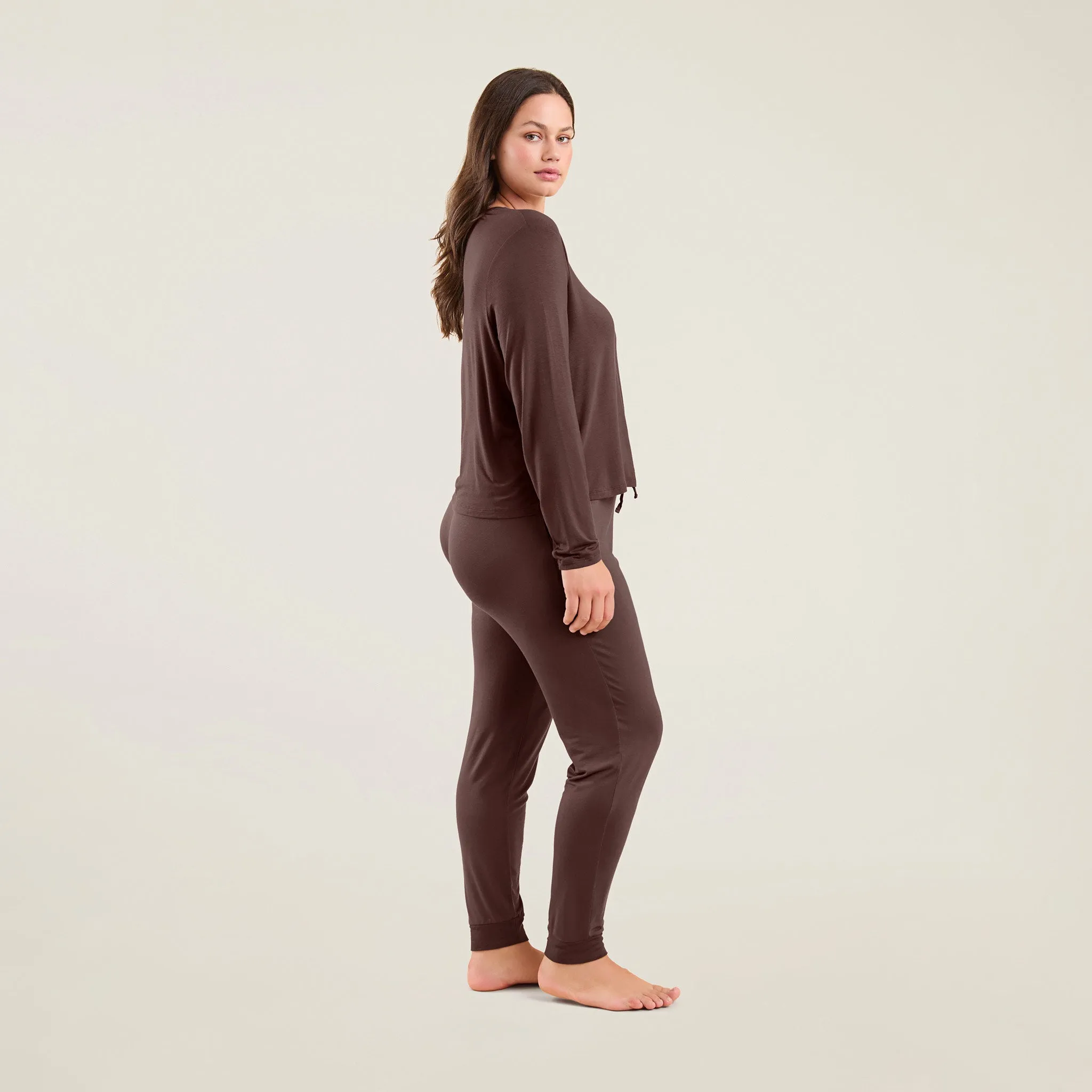 Pajama Jogger Set | Coffee