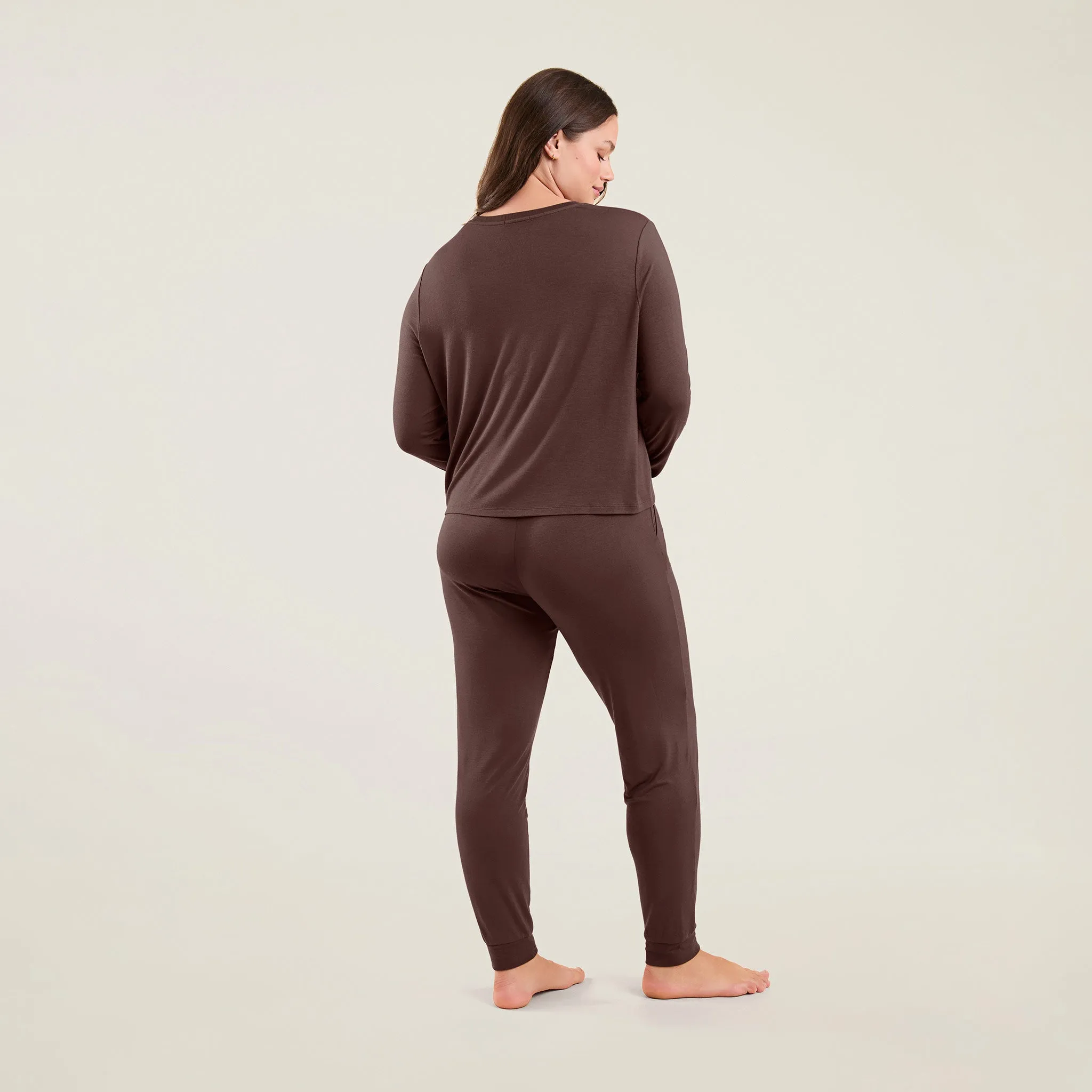 Pajama Jogger Set | Coffee