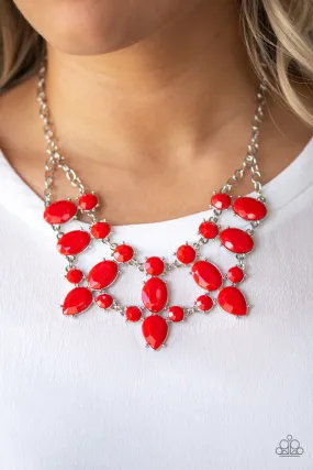 Paparazzi Goddess Glow Necklace-Red