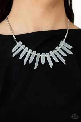 Paparazzi Necklace ~ Ice Age Intensity - White