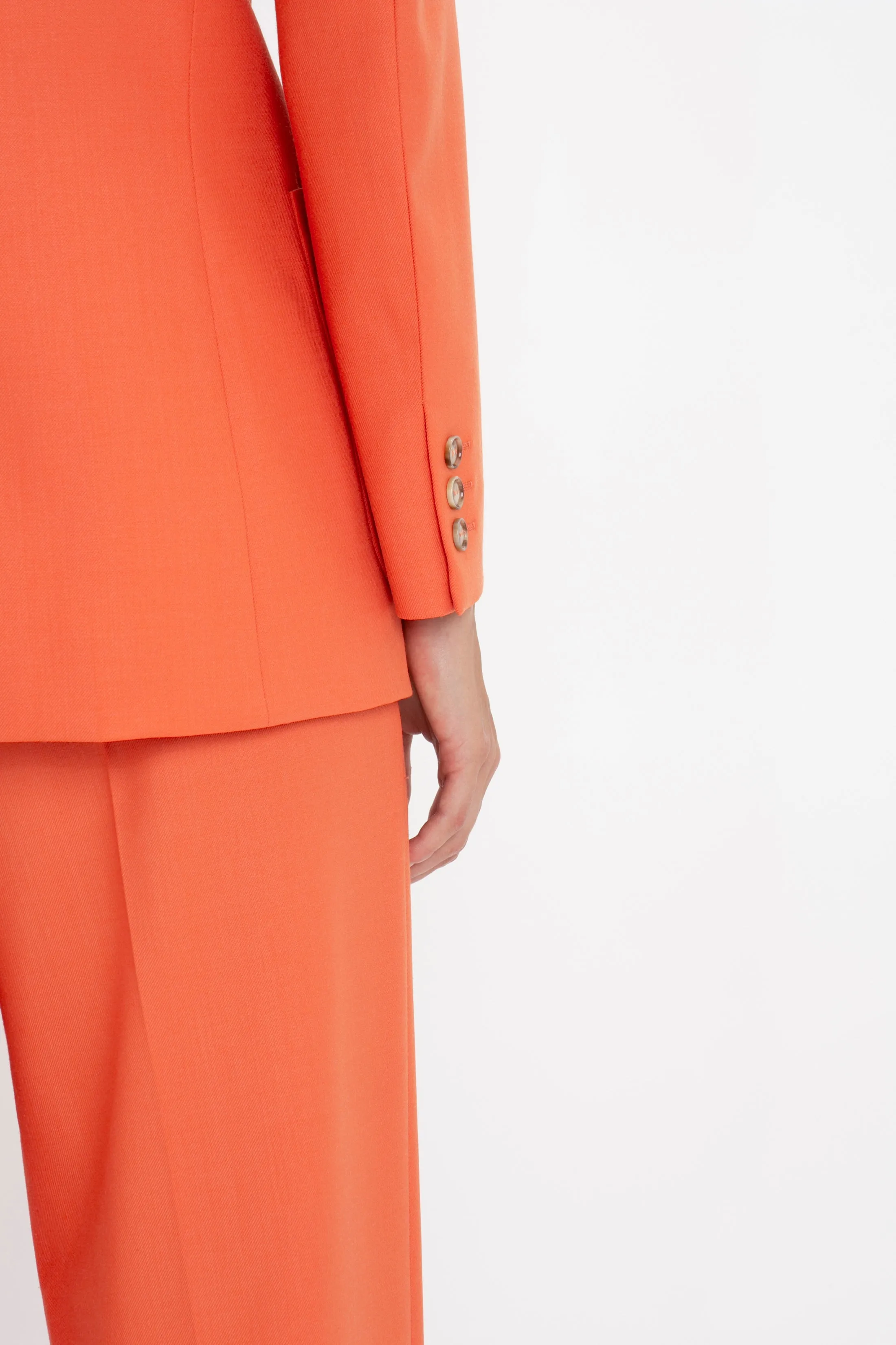 Patch Pocket Jacket In Papaya