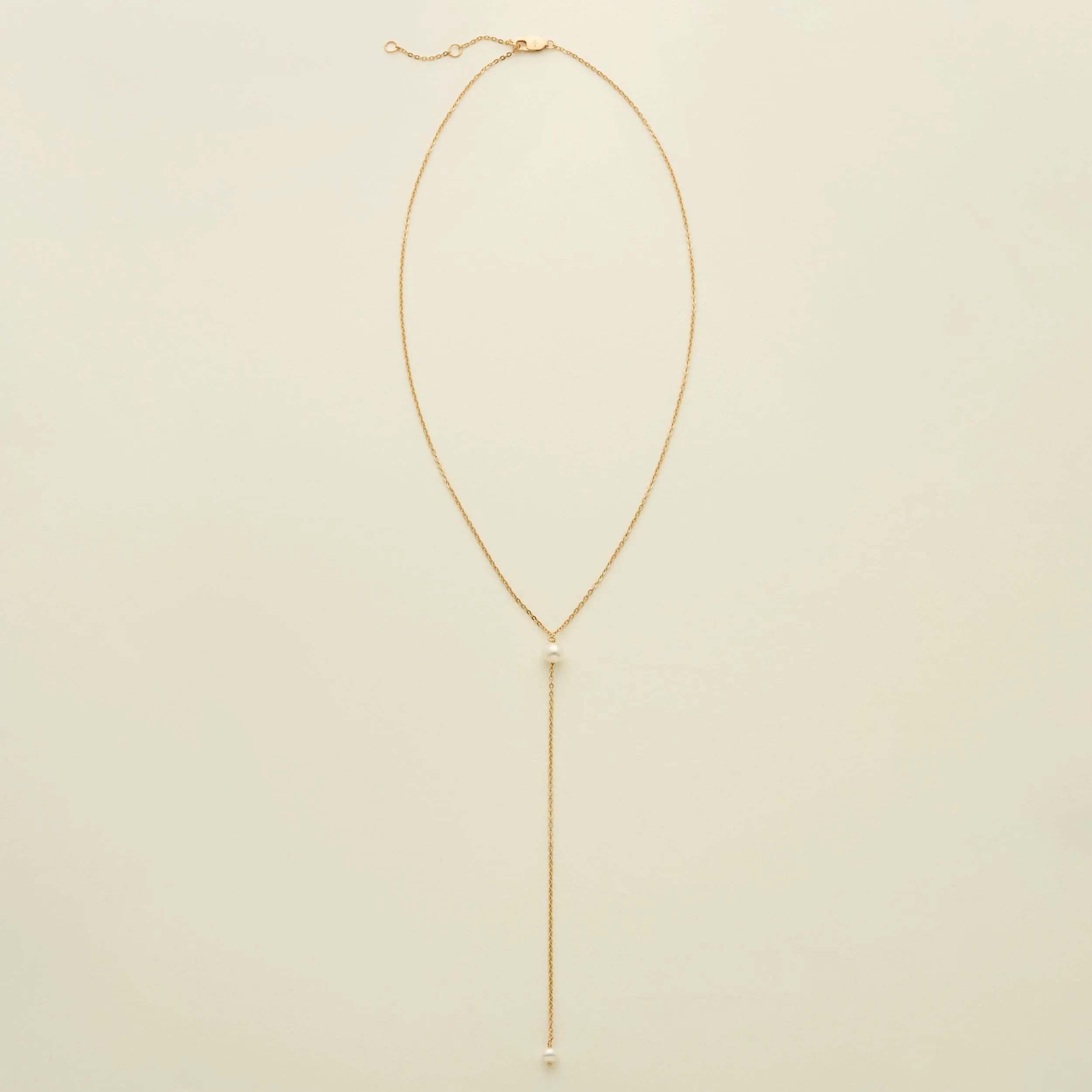 Pearl Lariat Necklace | Final Sale