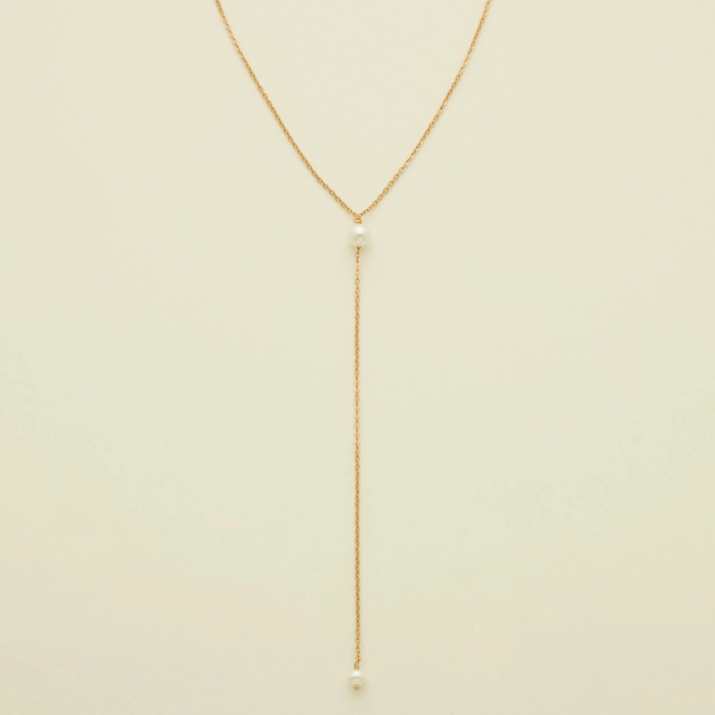 Pearl Lariat Necklace | Final Sale