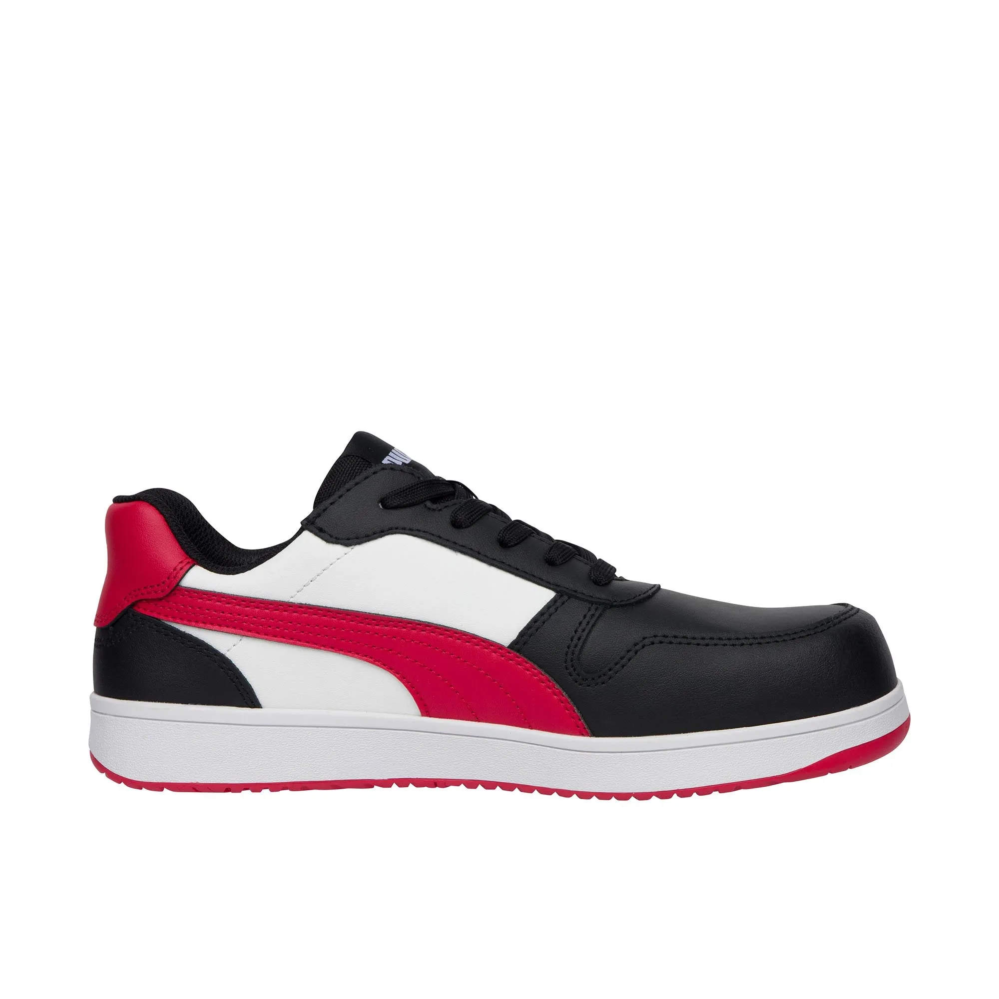 Puma Safety Frontcourt Low Composite Toe Black White Red