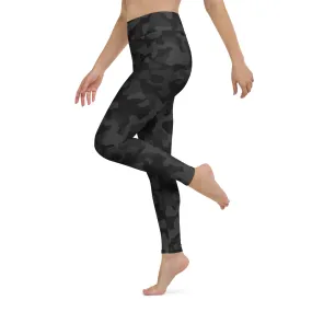 Rise & Shine Leggings – Black Camo