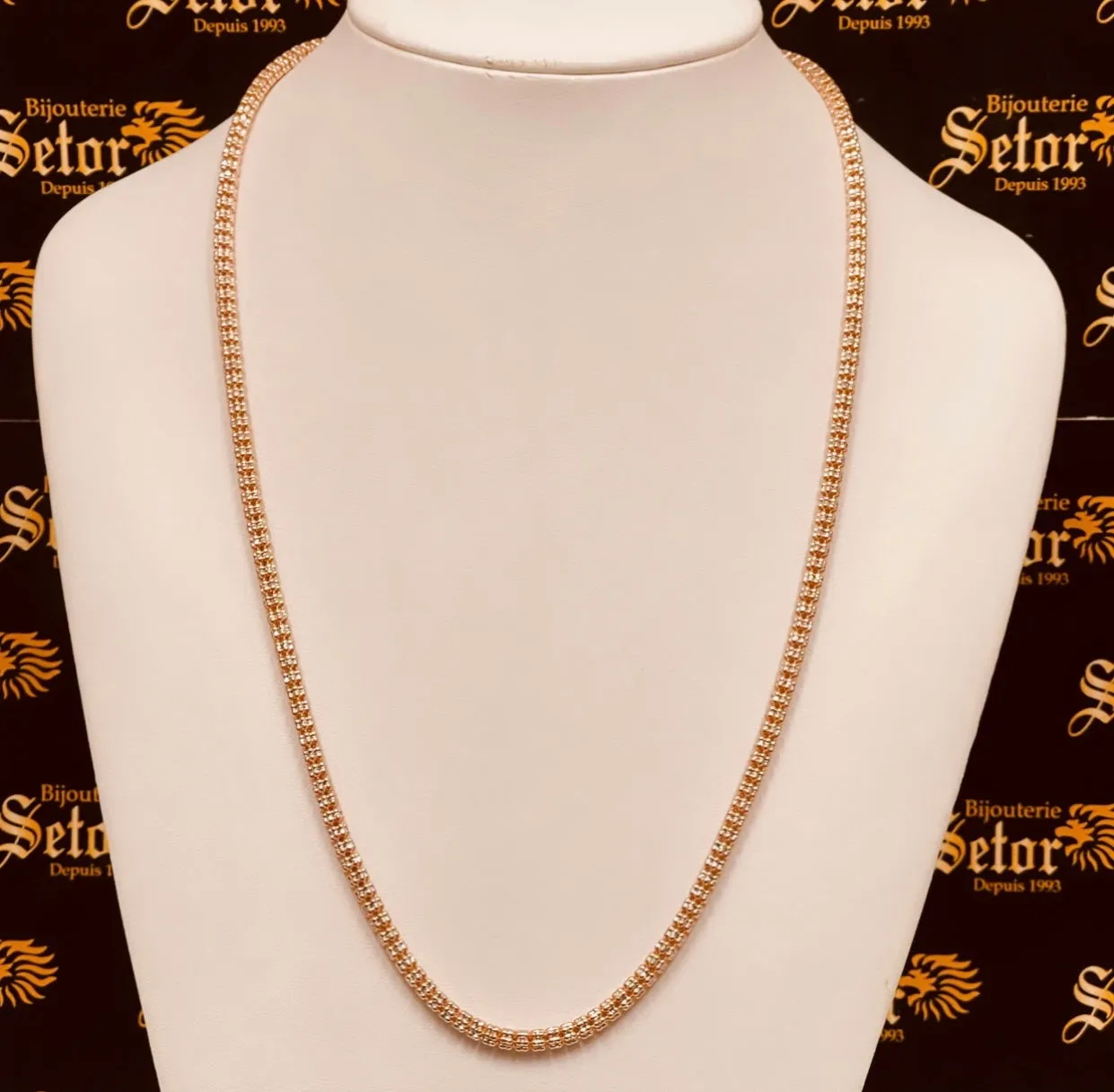 Rose gold Ice chain MC153