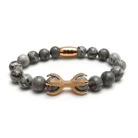 Rose Gold Viking & Grey Stones