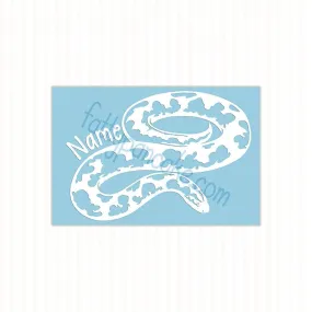 Sand Boa Decal, Waterproof Vinyl Decal, Cute Snake Reptile Gift