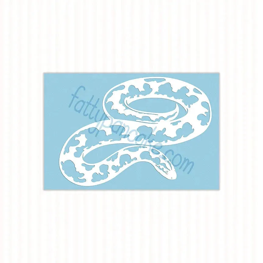 Sand Boa Decal, Waterproof Vinyl Decal, Cute Snake Reptile Gift