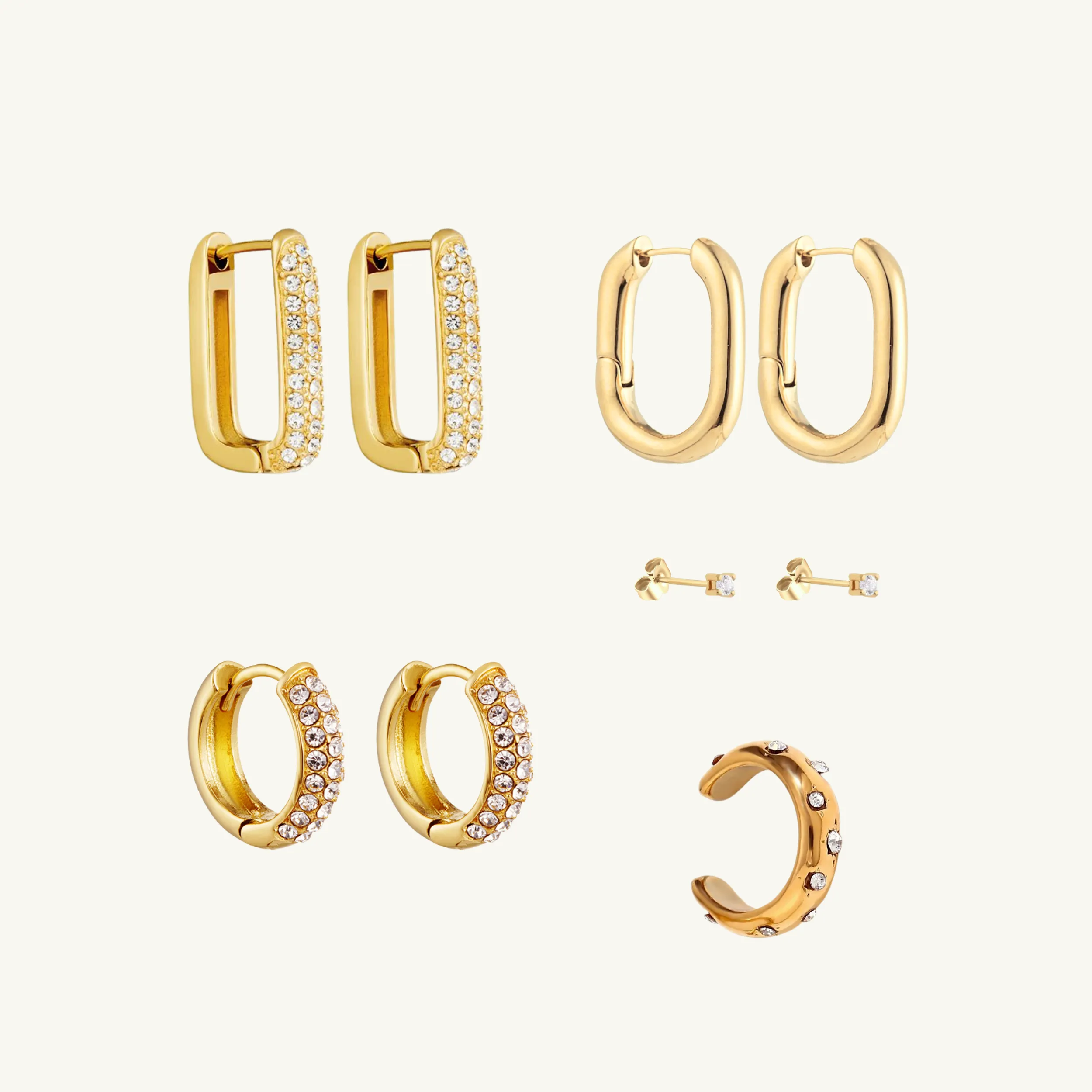 Shiny Earrings Giftset | Gold