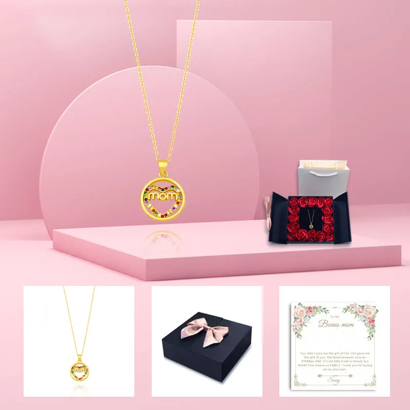 Siciry To Bonus Mom-Cross Chain Mom-16 Rose Box (White)