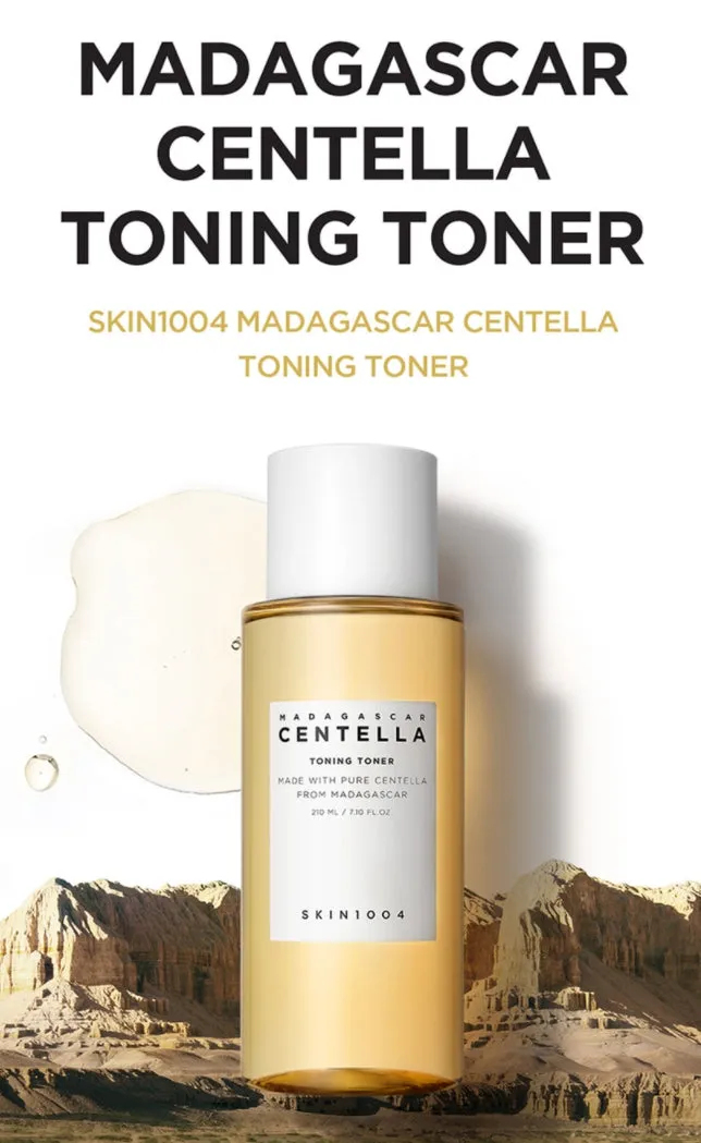 SKIN1004 Madagascar Centella Toning Toner 210ml Sensitive Trouble Skincare Moisture Weakly Acidic PHA Face Exfoliating